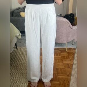Abercrombie White Linen Pants